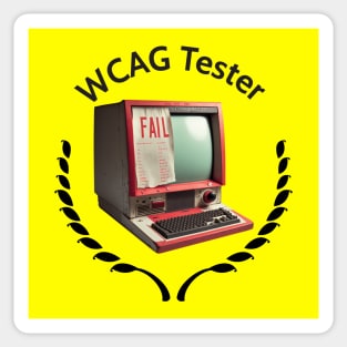 WCAG Tester (black text) Sticker